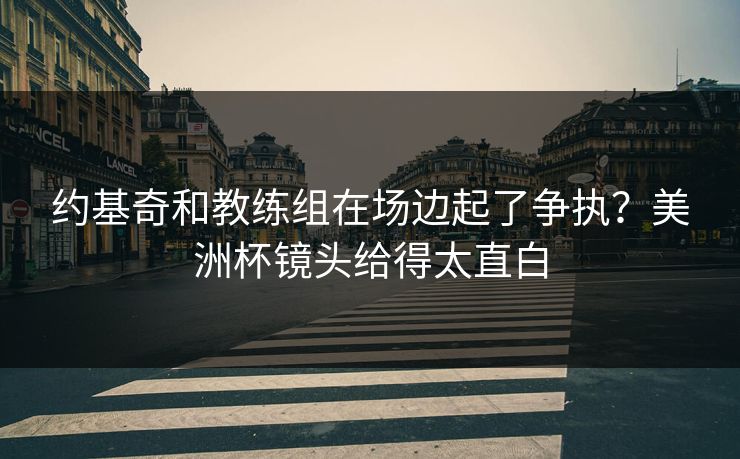 约基奇和教练组在场边起了争执？美洲杯镜头给得太直白